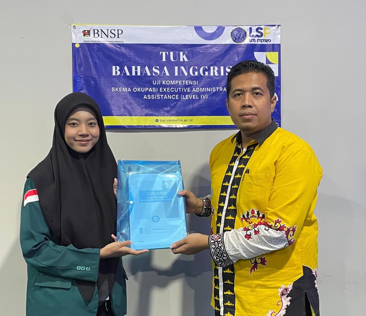 Lembaga Bahasa UM Metro Jadi TUK Uji Kompetensi Skema Penerjemah Tersumpah dan Executive Administrative Assistant